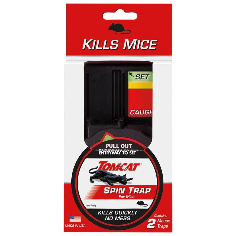 Mouse Trap | Easy Set | Disposable | Spin Trap | 2 Pack