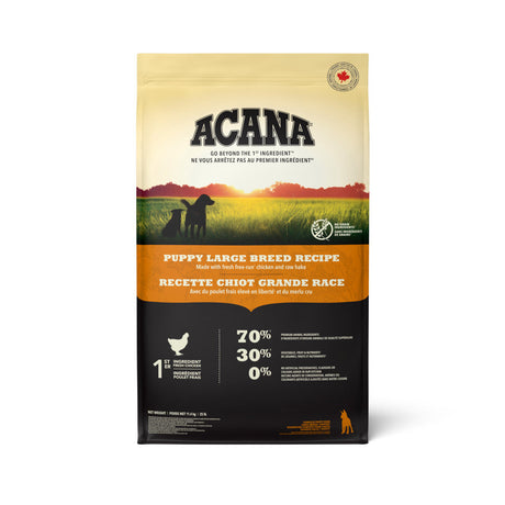 ACANA  Puppy Large Breed Recipe Front 11.4kg Canada.tif
