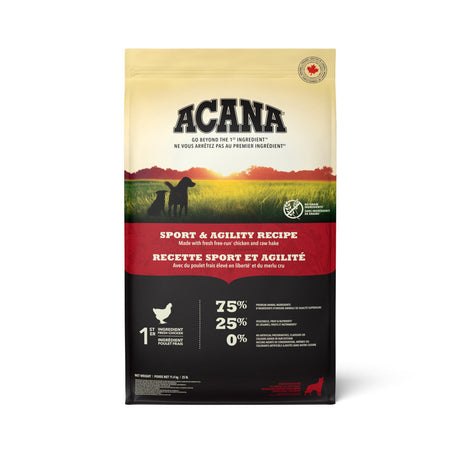 ACANA Dog Sport & Agility  Recipe Front 11.4kg Canada.tif