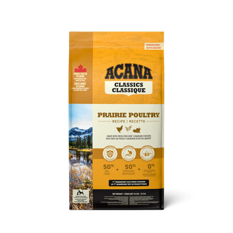 ACANA Classics Prairie Poultry Recipe Front 14.5kg Canada.tif