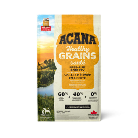 ACANA Healthy Grains Free-Run Poultry Front 10.2kg Canada.tif