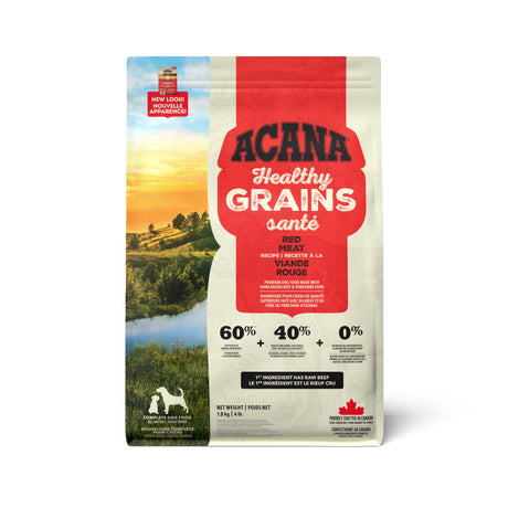 ACANA Healthy Grains Red Meat Front 1.8kg Canada.tif