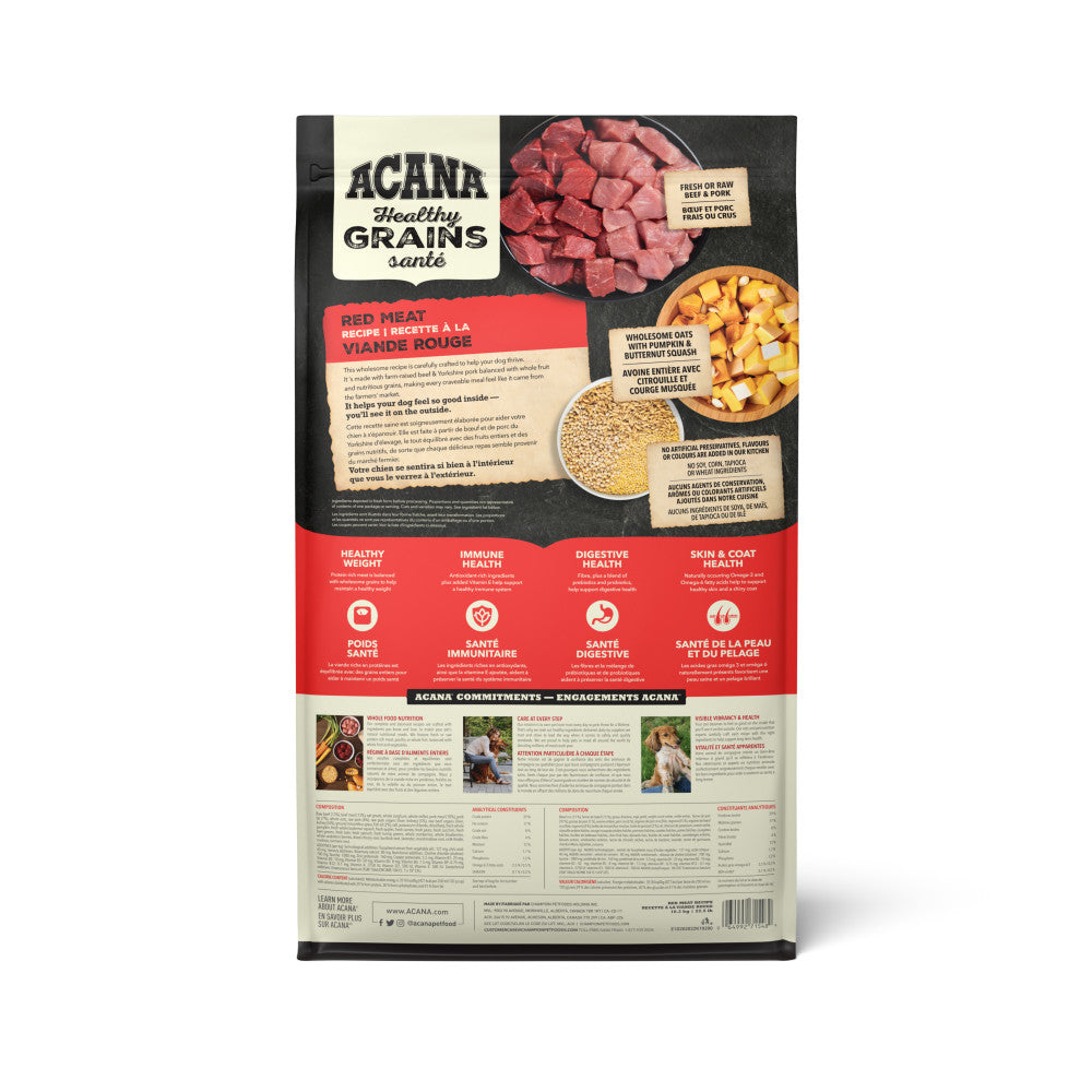 ACANA Healthy Grains Red Meat Back 10.2kg Canada.tif
