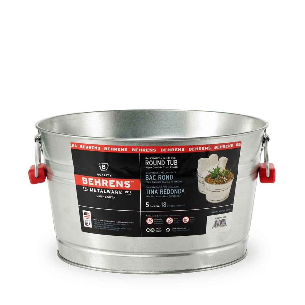 Behren's 4.25 Gal Round Galv. Wash Tub