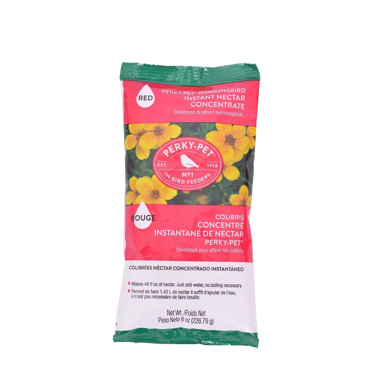 Perky Pet Hummingbird Food 8 Ounce Instant Nectar Concentrate