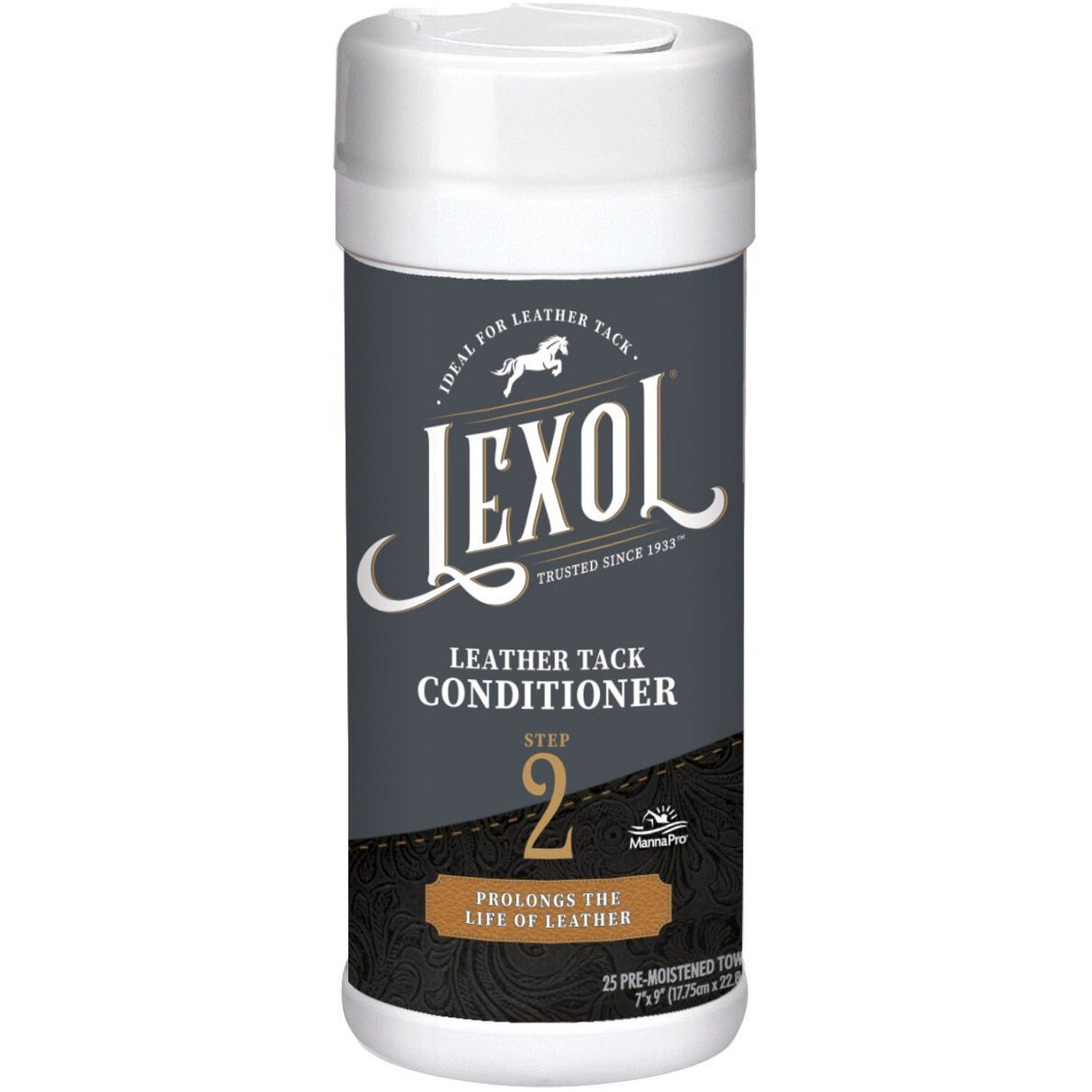 Lexol Leather Tack Conditioner Step 2 - 7"X9"Towels 821-019