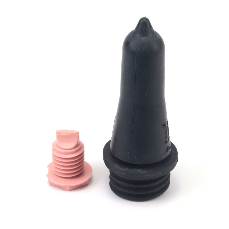 Peach Teat Threaded Nipple Black/Pink | Calf Feeder Nipple | Easy Clean