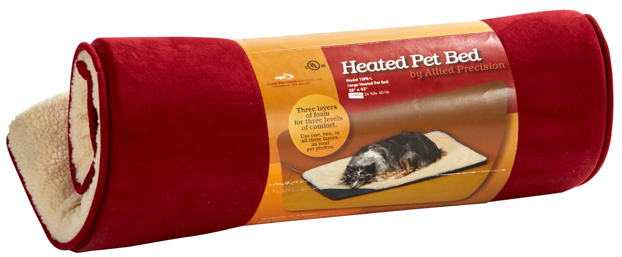 Heated Pet Bed Large 28X43