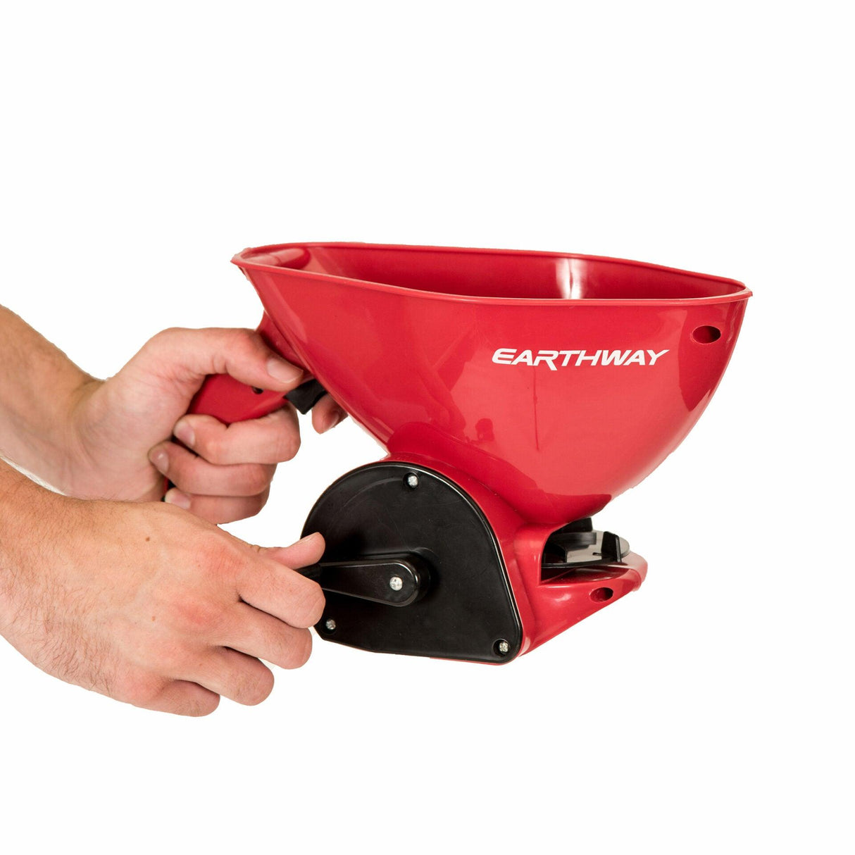 Broadcast Spreader | Seed, Fertilizer & Ice Melt | Hand Crank | 4 Pound Capacity | Earthway Hand