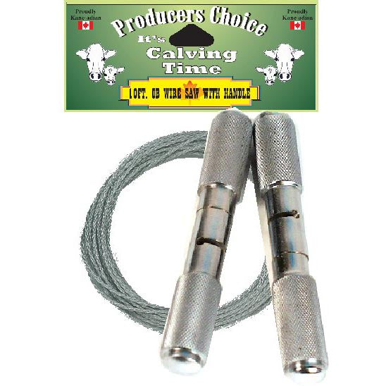 OB Wire Saw with Handles | Obstetric Wire for Calving | Producer's Choice