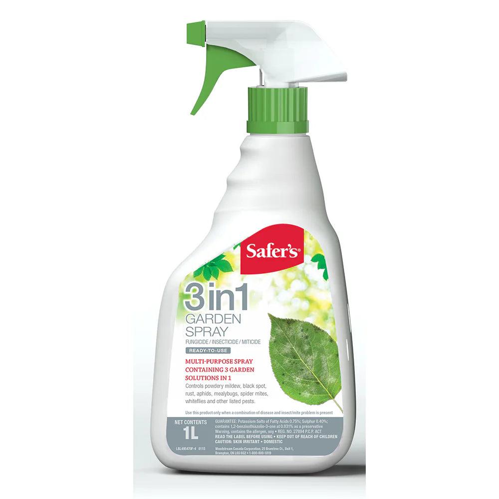 Safer's | 3 In 1 Garden Spray Insecticide/Miticide/Fungicide