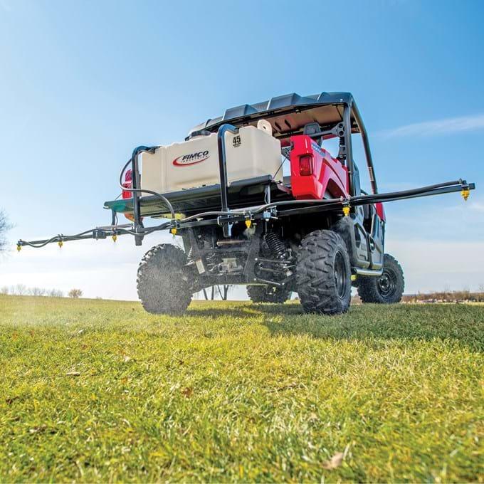 Fimco 45-Gallon UTV Sprayer | 7-Nozzle Broadcast Boom | 4.5 GPM Pump | 5302864