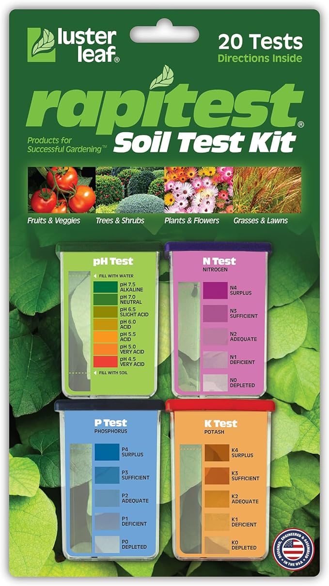 Rapitest Soil Test Kit | 40 Tests – pH, Nitrogen, Phosphorus & Potash