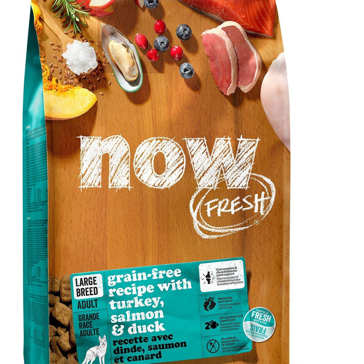 Petcurean Now! Fresh TURKEY, SALMON & DUCK  Recipe for Adult Dogs main image 1