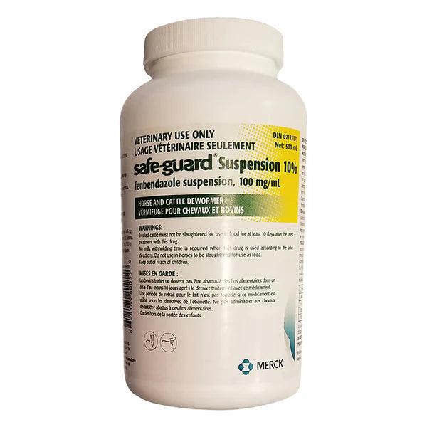 Safeguard Fenbendazole Liquid Wormer 500ml | Horse, Cattle & Goat Dewormer