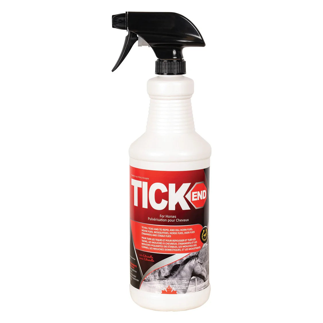 Tick End | Flea and Tick Spray | For Horses | 1 L RTU
