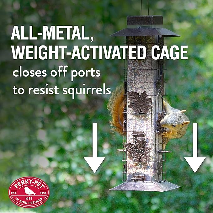 Wid Bird Feeder | Two Pound Capacity | Squirrel Proof | Perky Pet