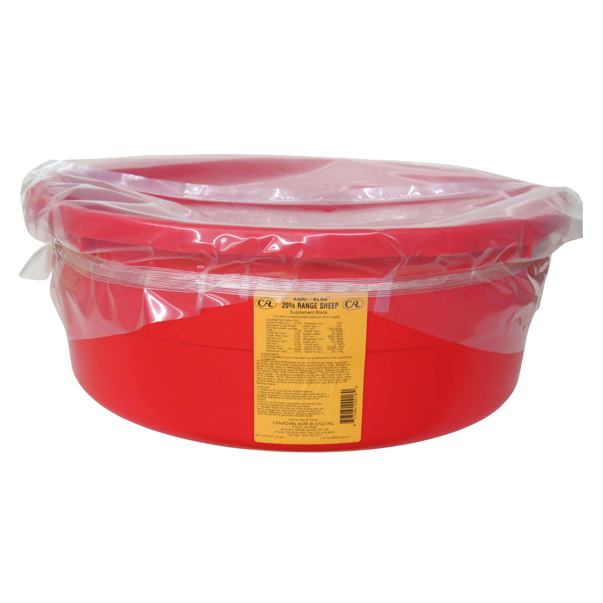 Canadian Agri-Blend Agri-Blok 20% Range Sheep Protein Tub | 25kg