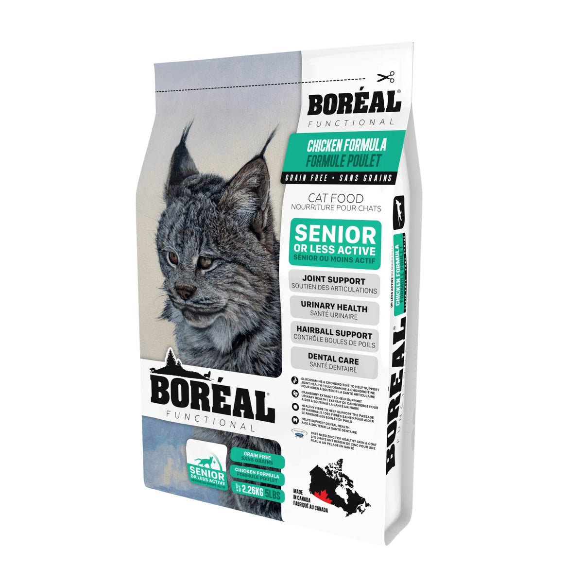 Boreal Functional Senior & Less Active Dry Cat Food | 5.44kg