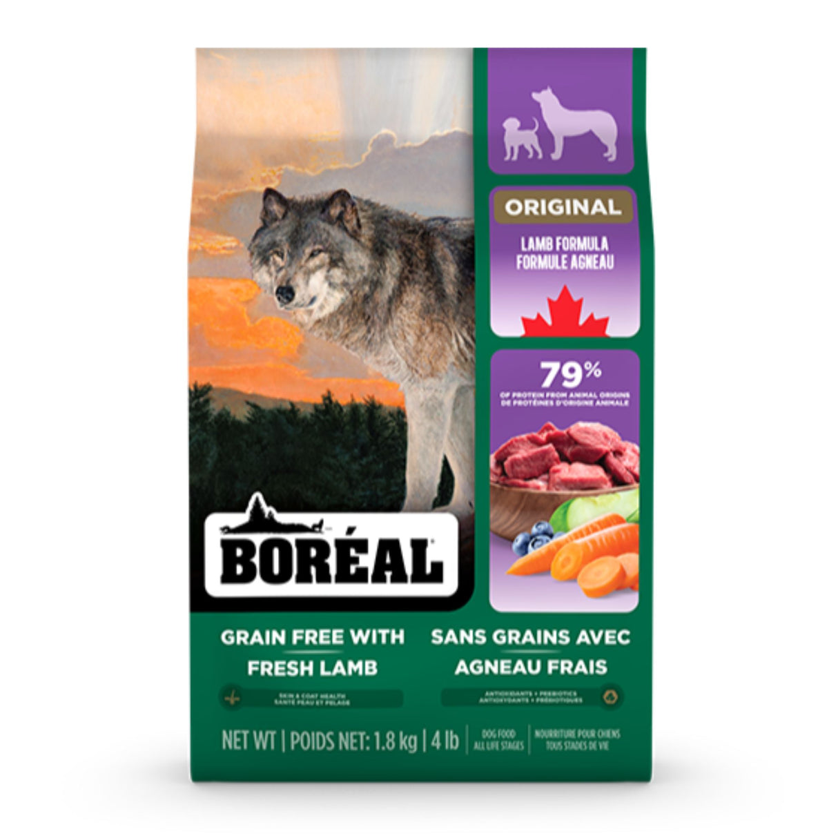 Boreal Pet Foods Original Grain Free Lamb Dry Dog Food | 1.8kg
