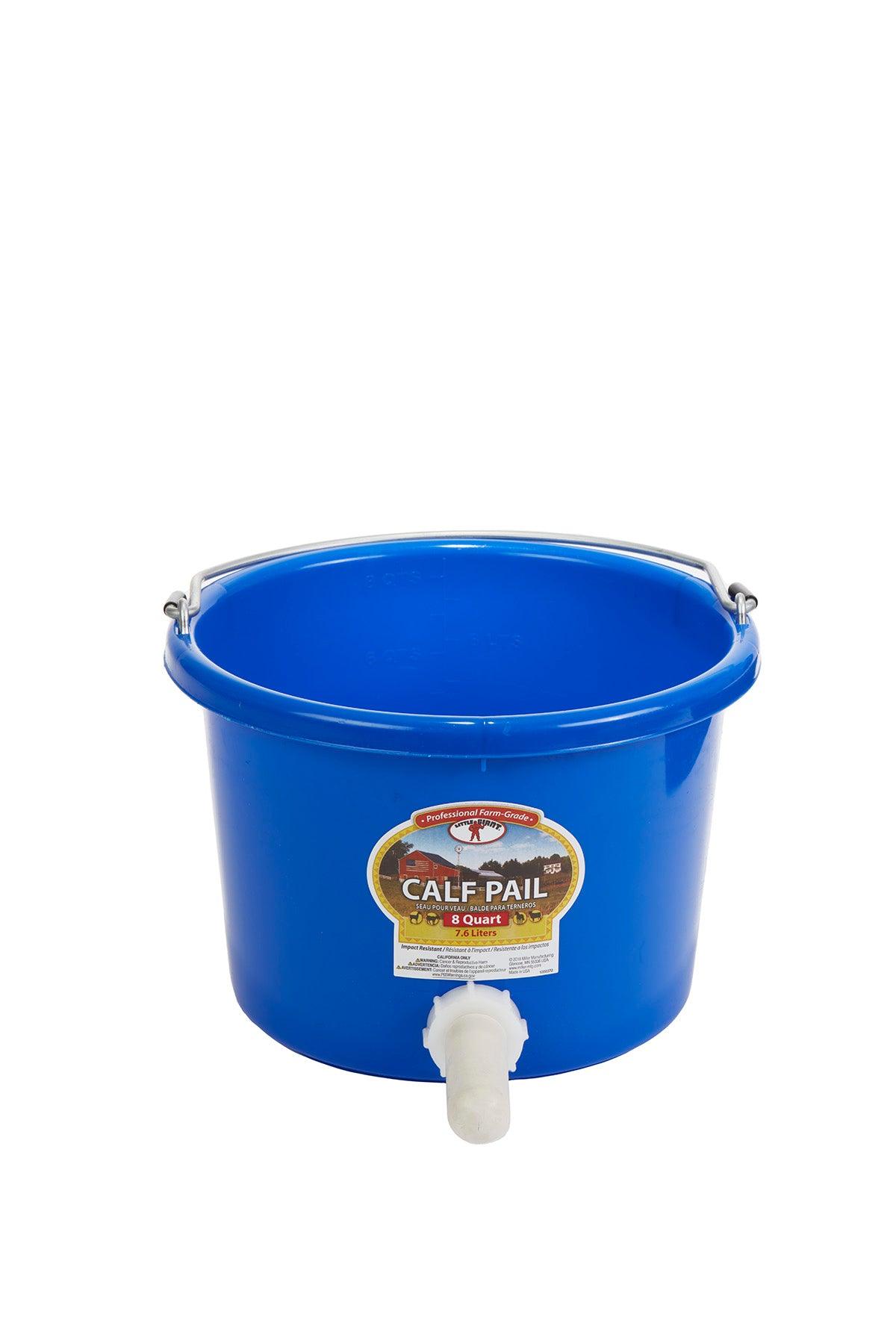 Calf Pail | 8 Quart | Plastic | Rubber Nipple