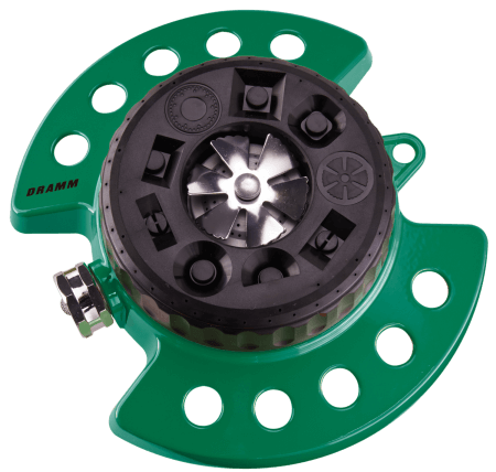 Dramm ColorStorm Turret Sprinkler | 9 Patterns | Heavy-Duty Base | 15020