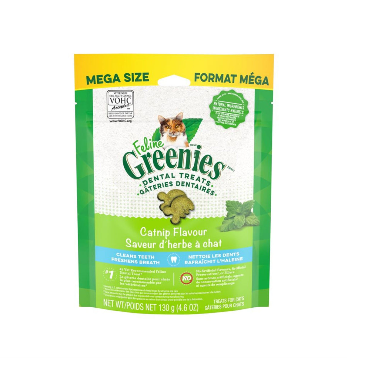 Greenie's Feline Dental Cat Treats | Catnip | 4.6oz