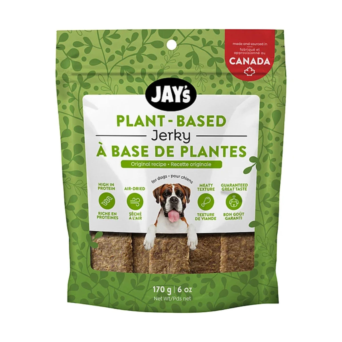 Jay's Plant-Based Jerky Original Recipe Dog Treats | 170g