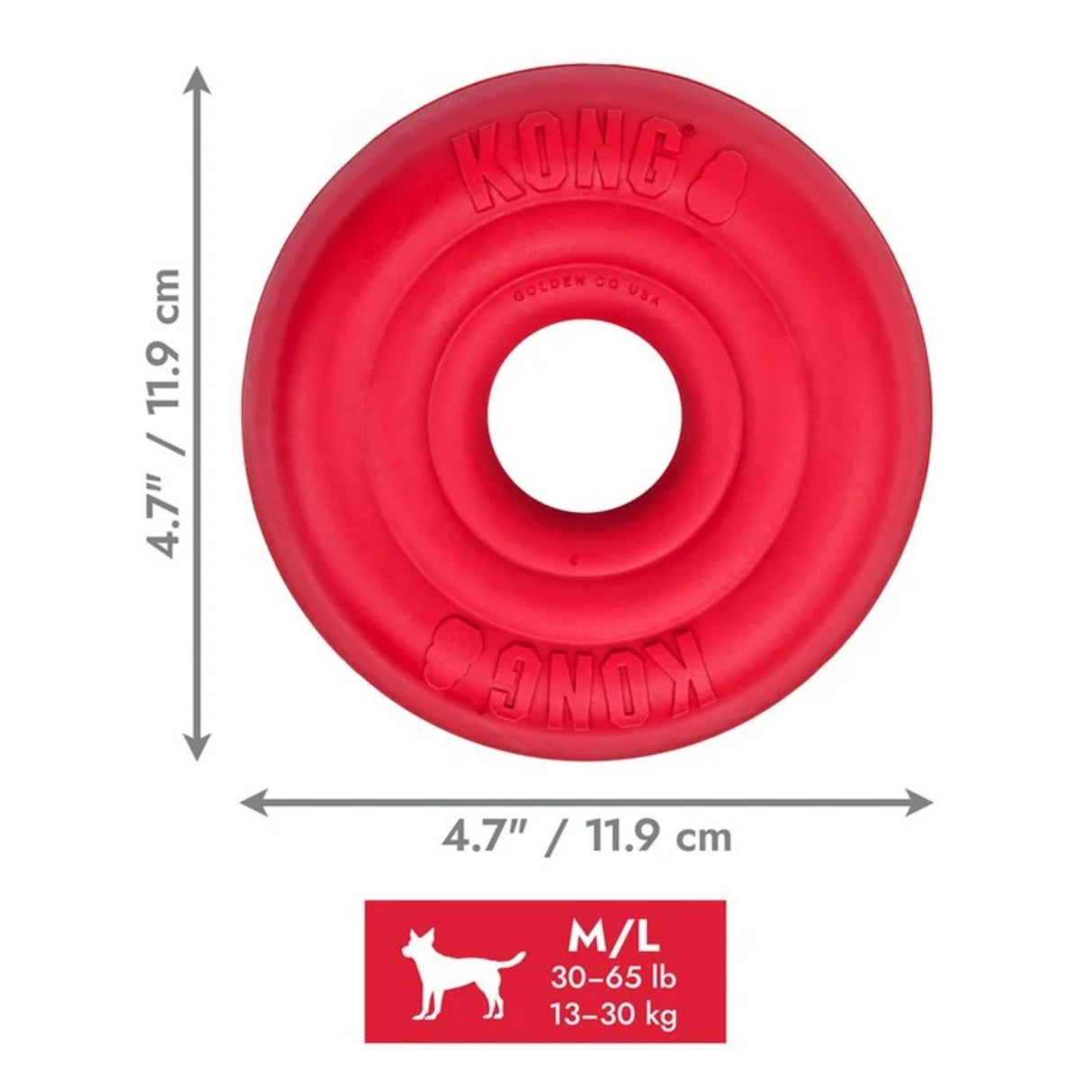 KONG Donut Chew Dog Toy | Medium/Large