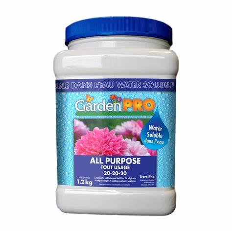 Garden Pro All Purpose Water Soluble Fertilizer 20-20-20 + Micros