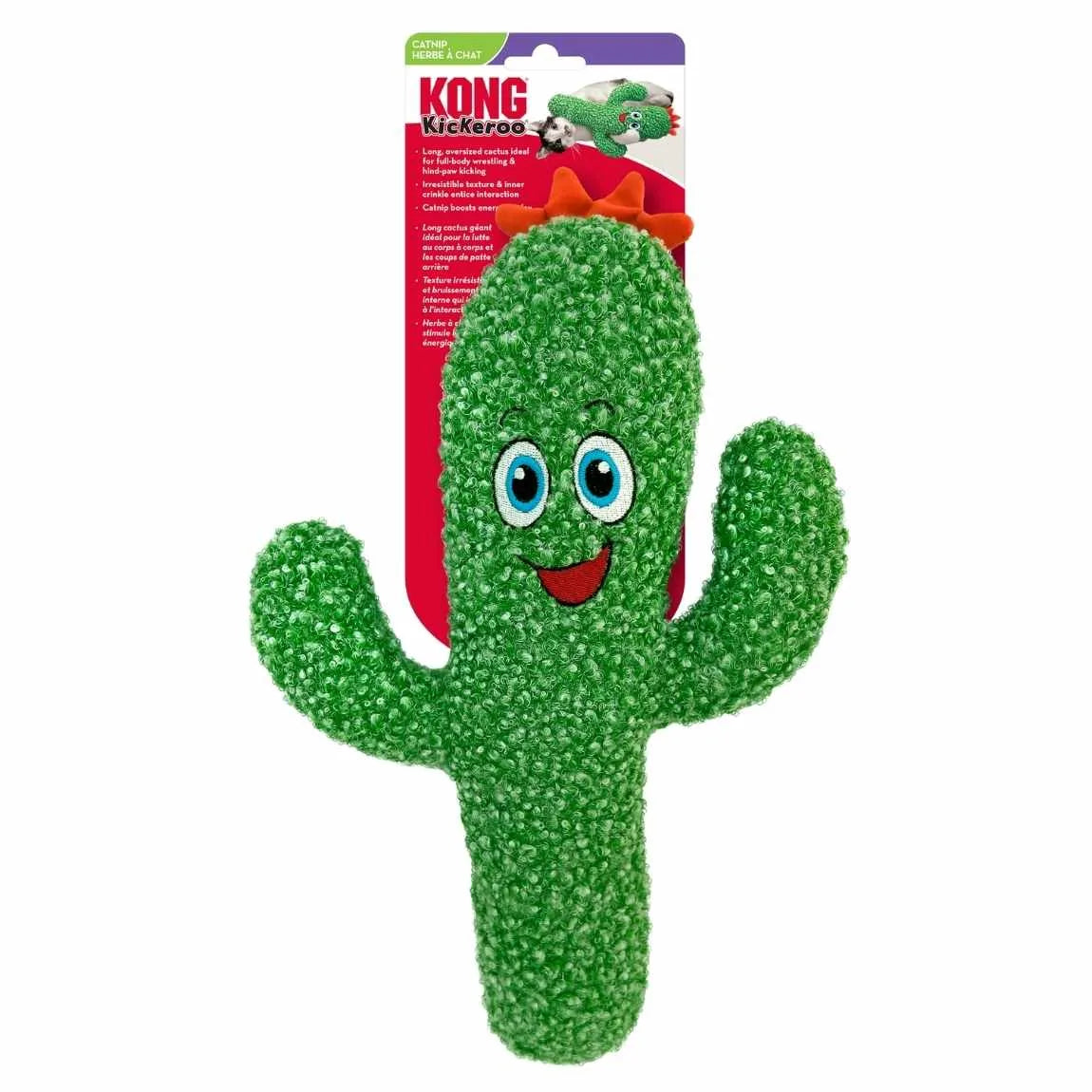Cat Toys | Big Cactus Kickeroo | Kong Toy for Cats