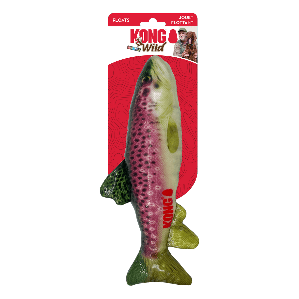 Dog Toys | Wild Shieldz Trout | Kong
