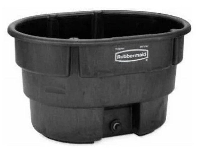 Stock Tank | 70 Gallons | Black Oval | Rubbermaid