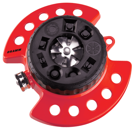 Dramm ColorStorm Turret Sprinkler | 9 Patterns | Heavy-Duty Base | 15020