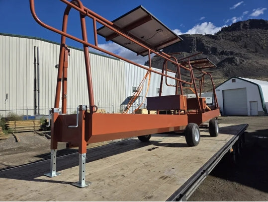 Solar Powered Stock Waterer - 250 Head Capacity | Portable 275 Gal | Clearfab