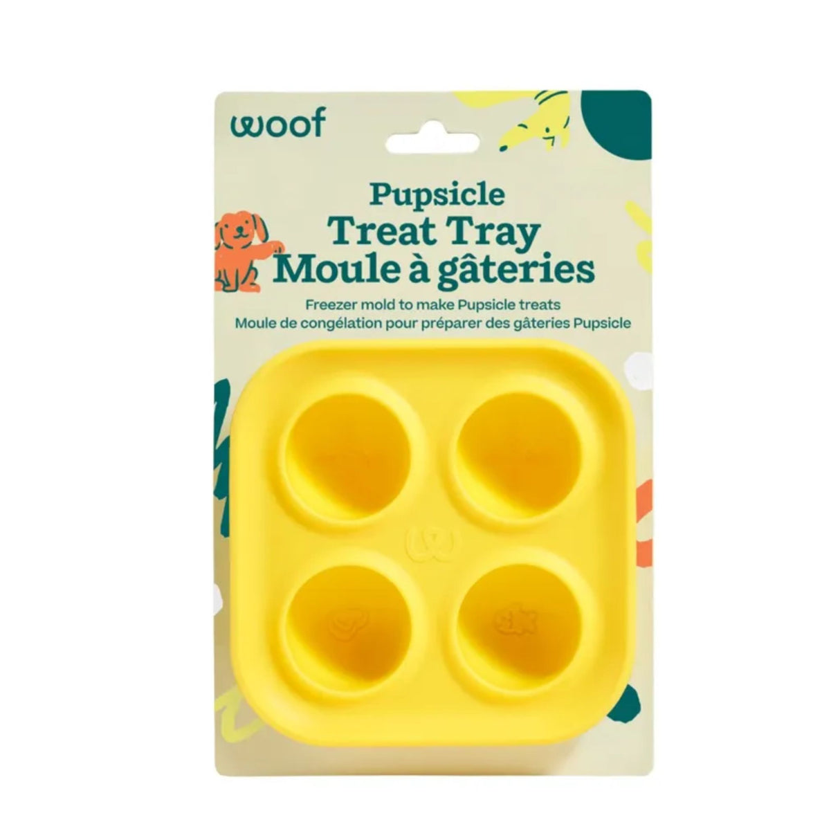 Woof Pet Pupsicle Treat Tray for Dogs | Large