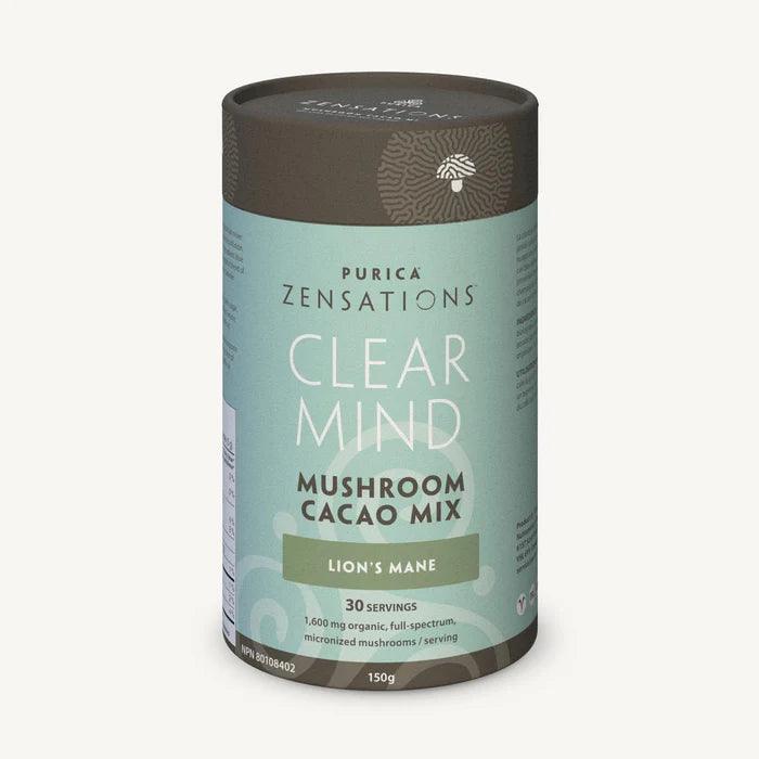 Purica Zensations Clear Mind Lions Mane Mushroom Cacao Mix
