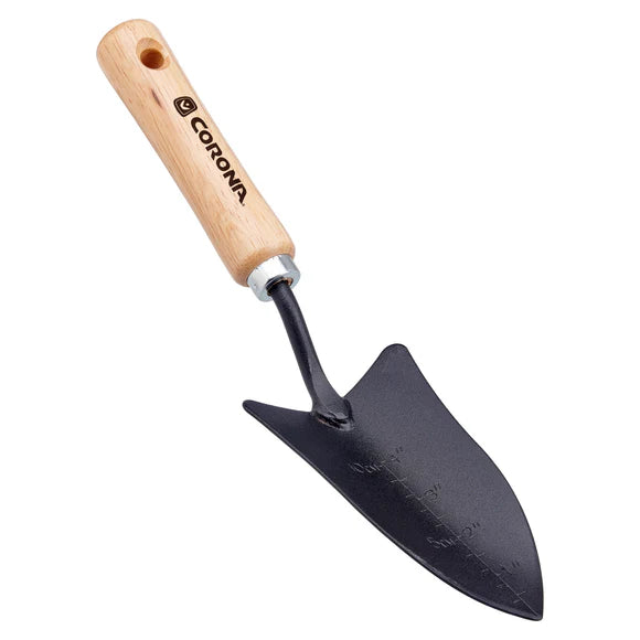 CORONA Classic Wooden Handle Transplanter CT-4020 - Professional Garden Trowel
