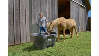 Stock Tank | 100 Gallon | Black Oval | Rubbermaid 224