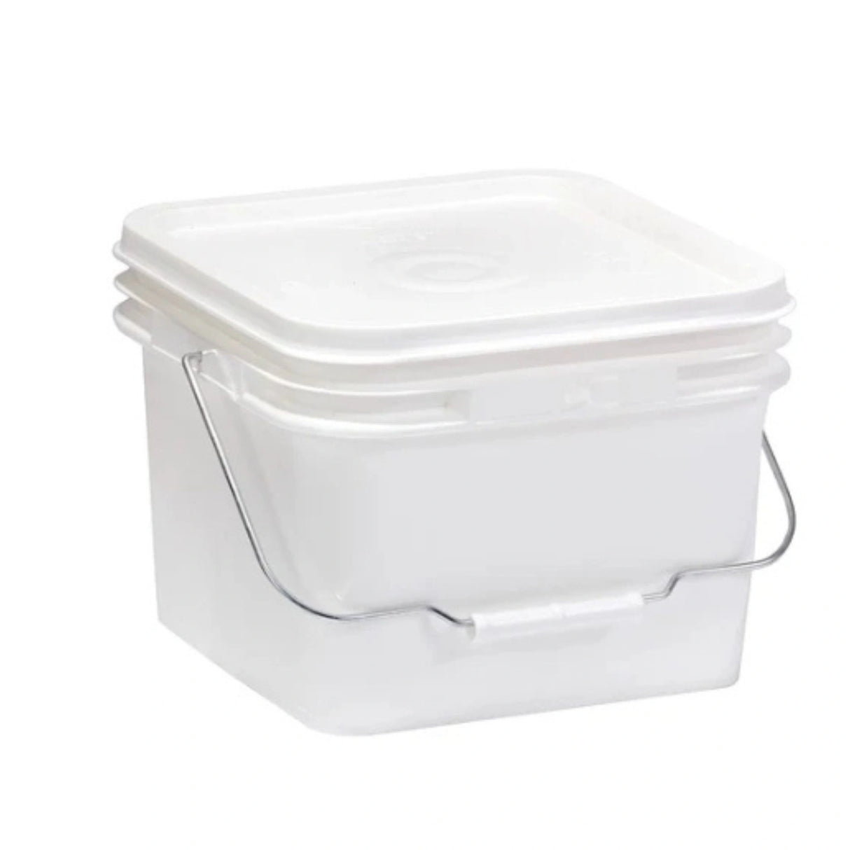 Front view of Little Giant Beekeeping Supplies 2 Gallon Bucket Feeder on a white background