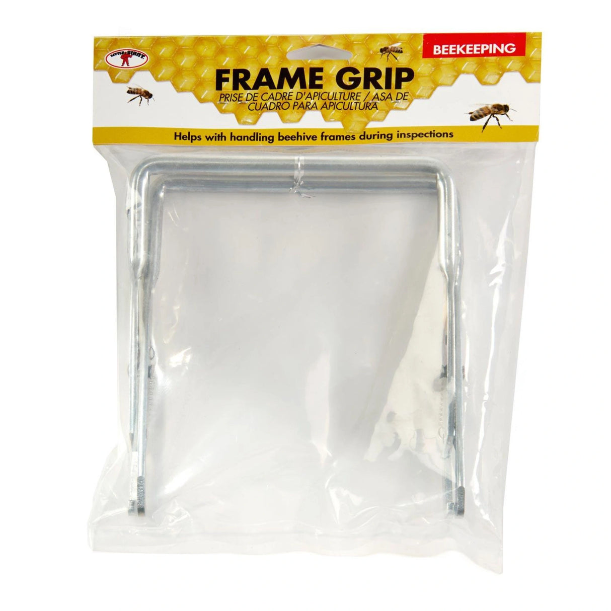 Front view of Little Giant Beekeeping Supplies Beehive Frame Grip on a white background