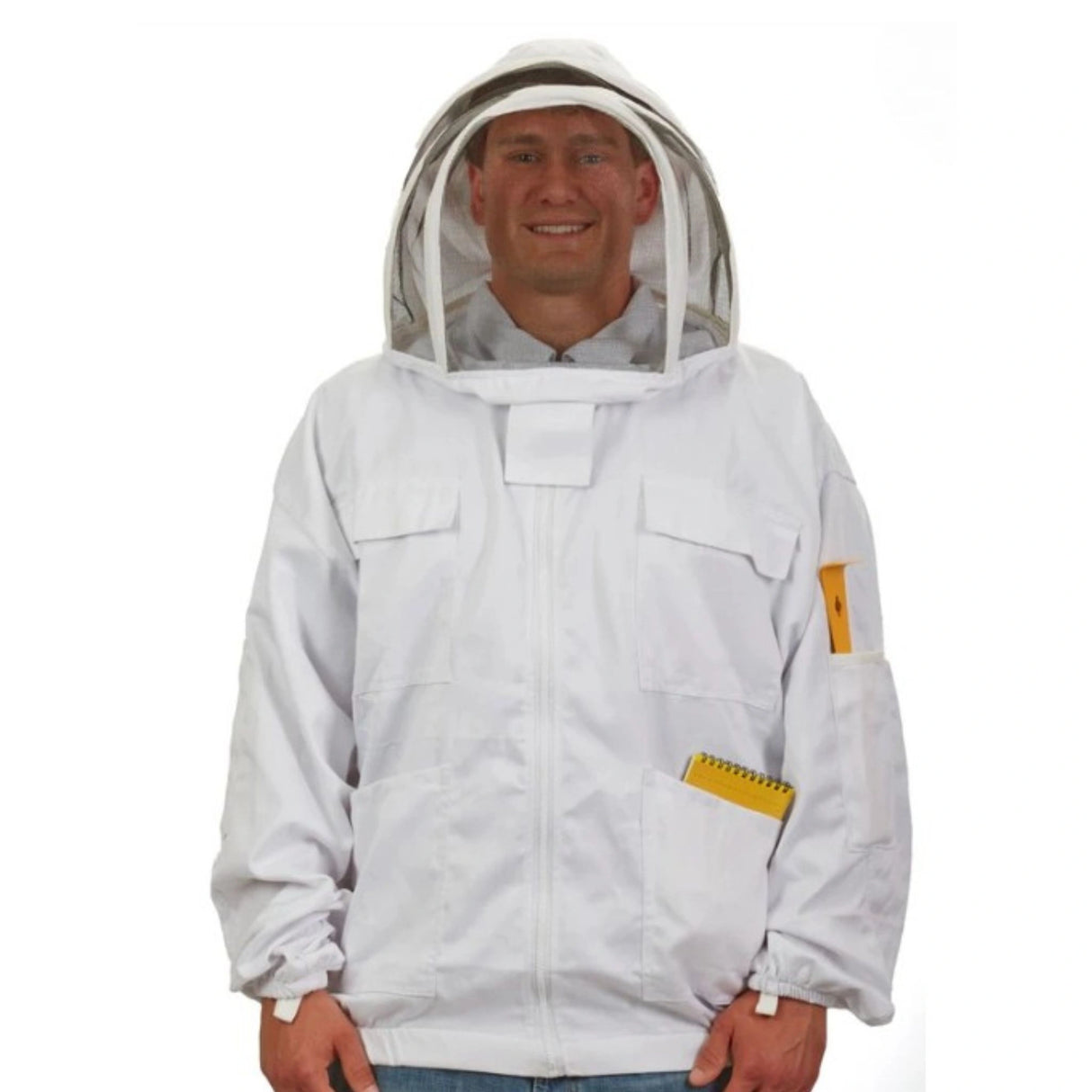 A front view of Little Giant Beekeeping Jacket on a white background