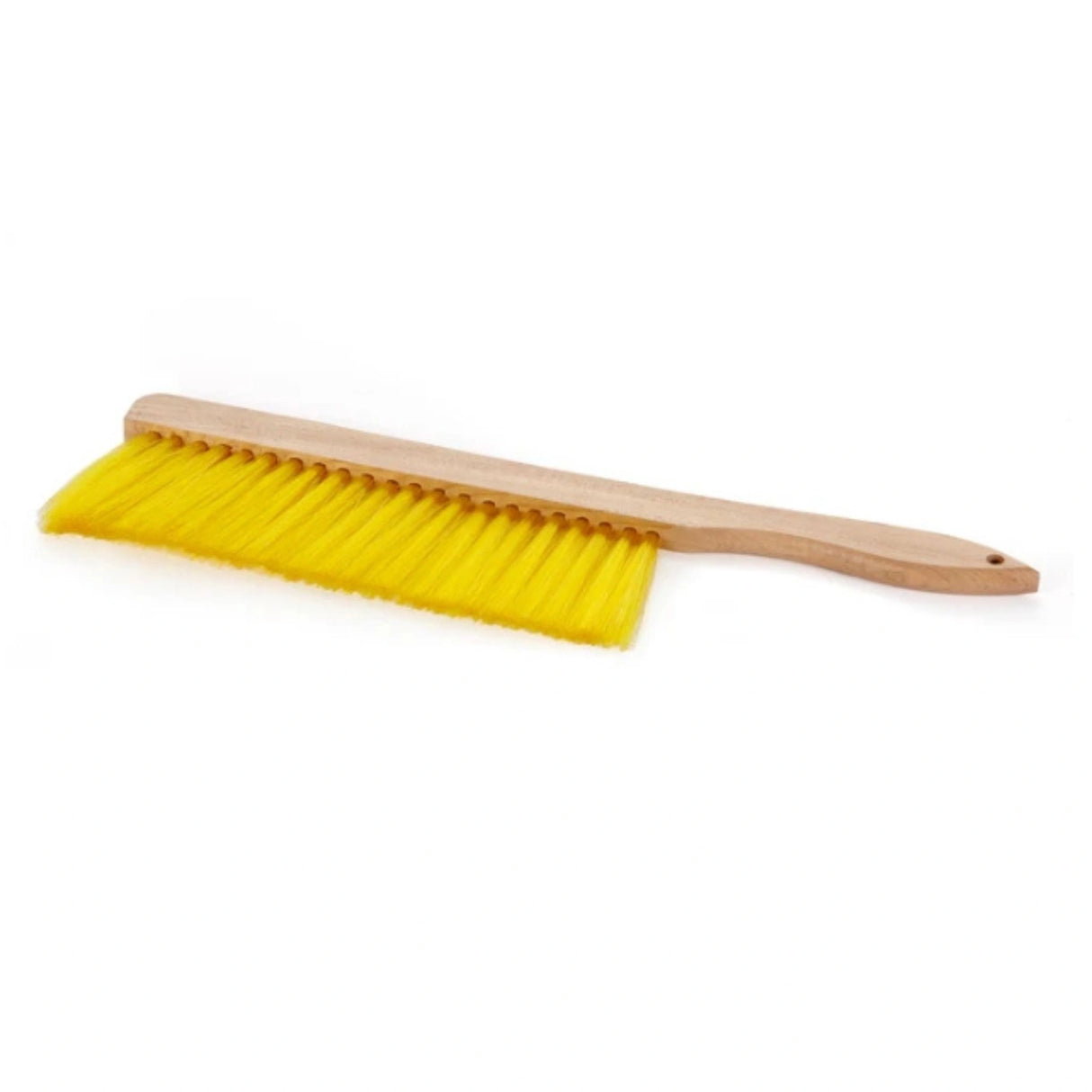 A front view of Little Giant Beekeeping Soft Bristle Brush on a white background