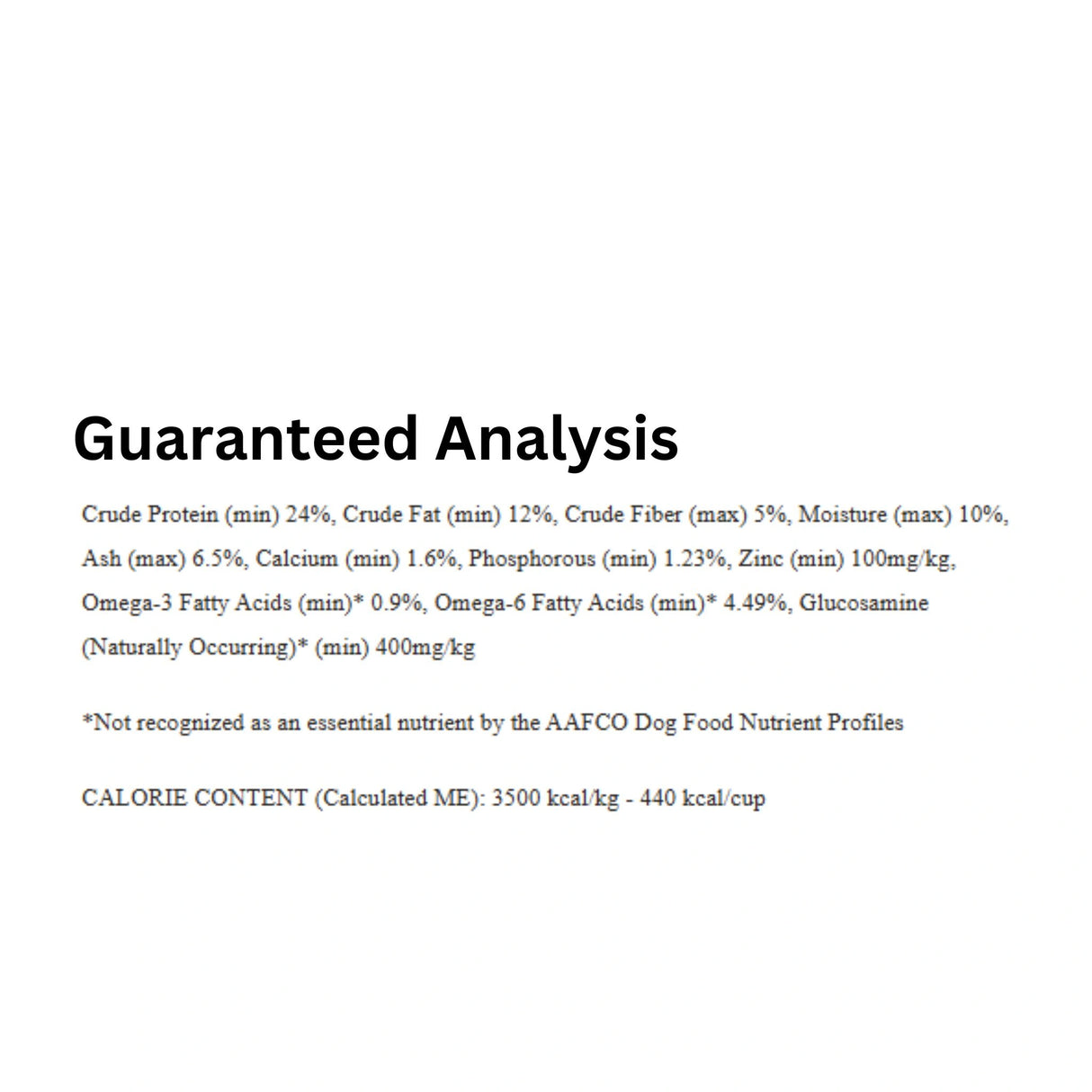 An analysis of Boreal Red Meat dog food