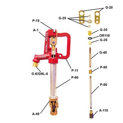 Yard Hydrants | Frost Free | 4' Bury | Merrill C-1000