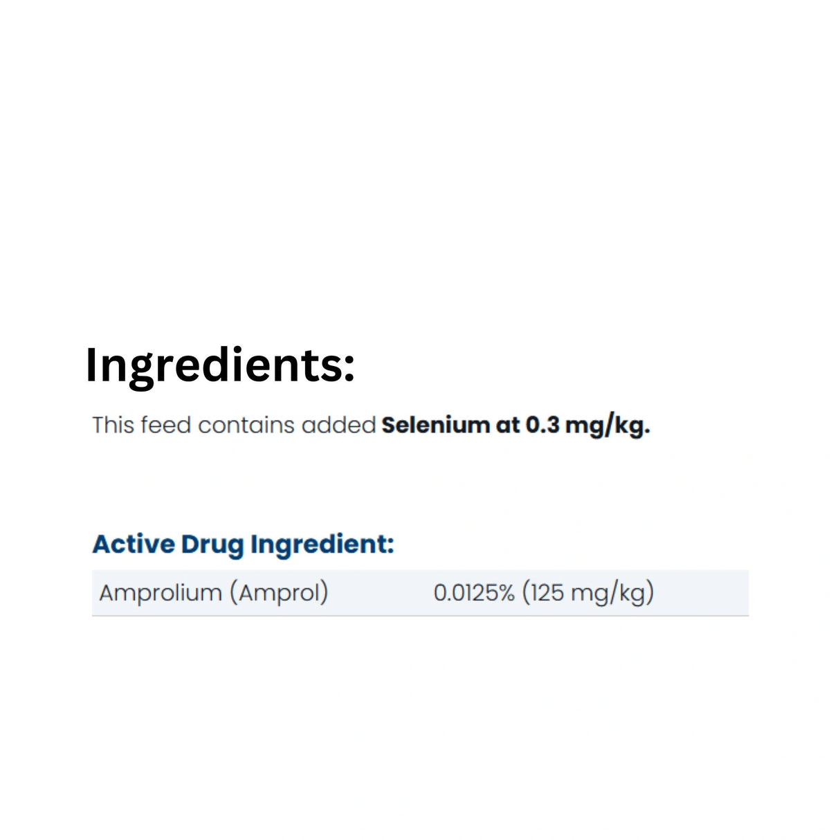 Ingredient composition of Chicken Feeds 26% Turkey Starter Medicated, Hi-Pro Feed