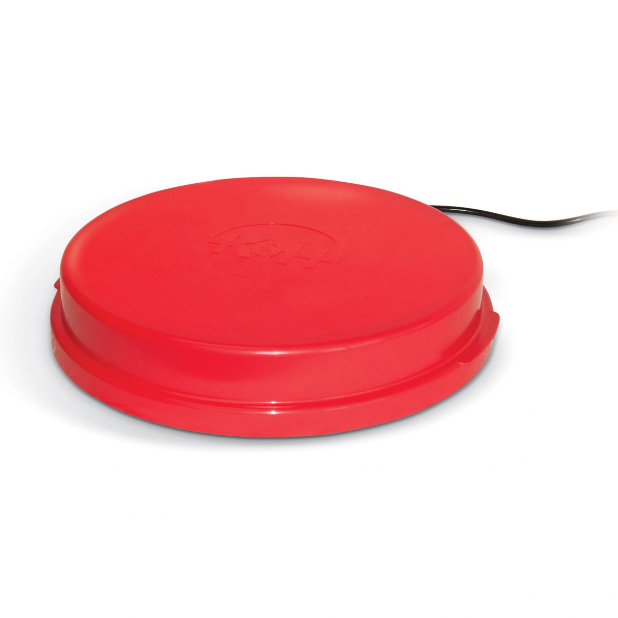 Front view of a Chicken Waterer Deicer by K & H Pet Products on a white background