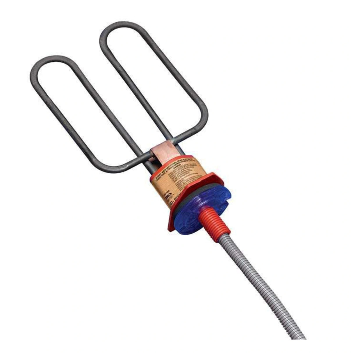 Close-up of Farm Innovators De-Icer 1500W Universal Drain Plug on a white backdrop