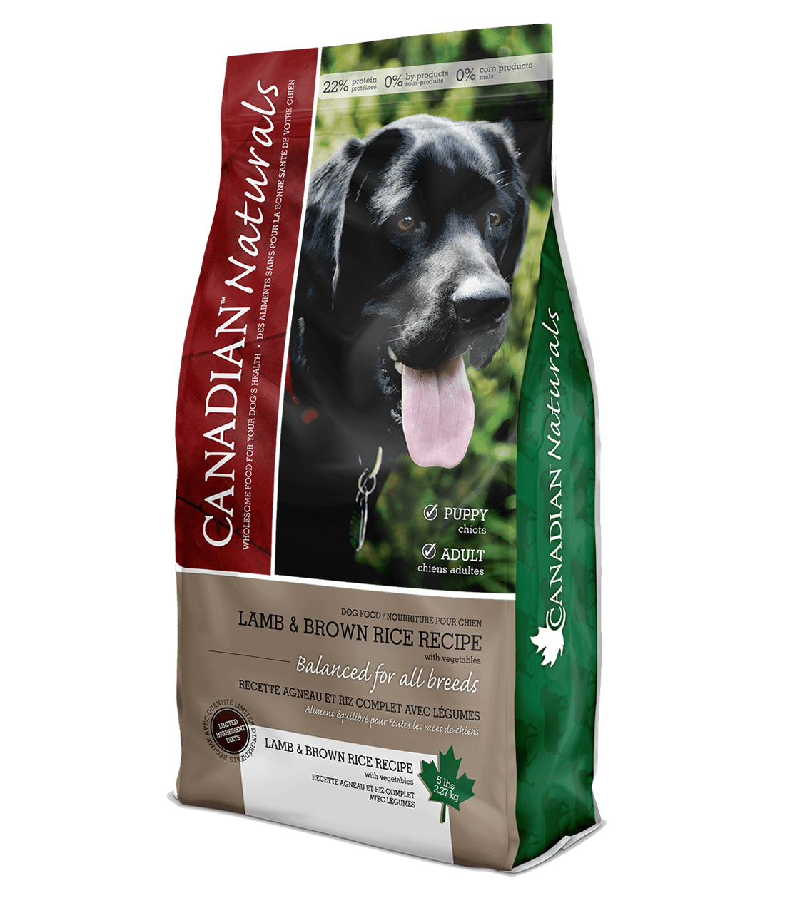 Canadian Naturals Lamb & Brown Rice Dog Food — 5 lb