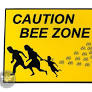 Caution Beehive Sign 12X12